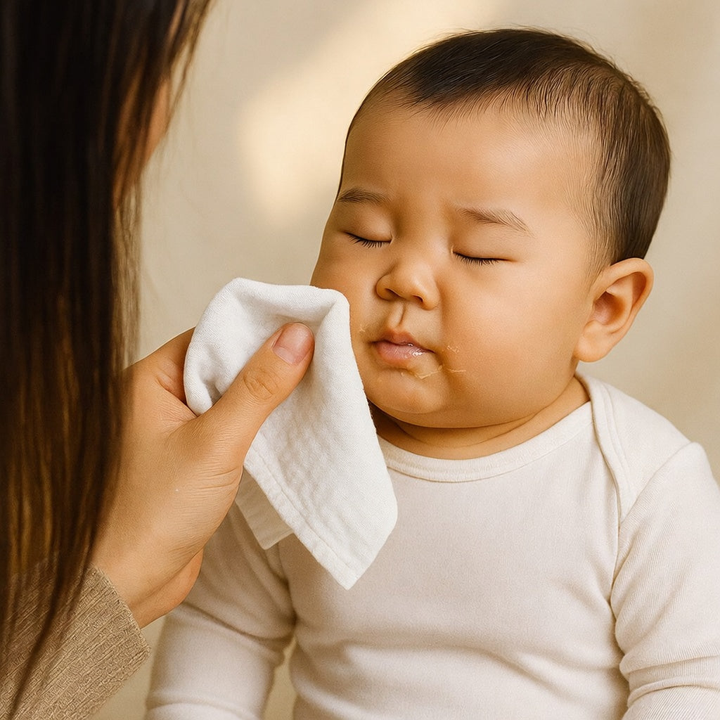 Langes PAPATE en Coton Bio Blanc