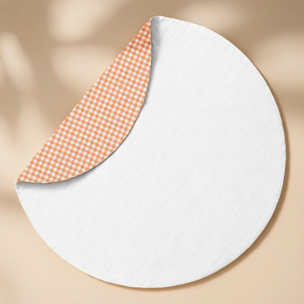 Tapis d'éveil PAPATE en coton bio Havane - Blanc